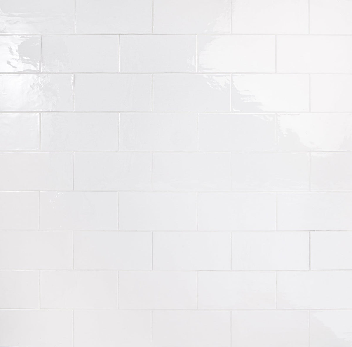 Bellami Bianco White 5x10 Glossy Ceramic Subway Tile - Lux Tile