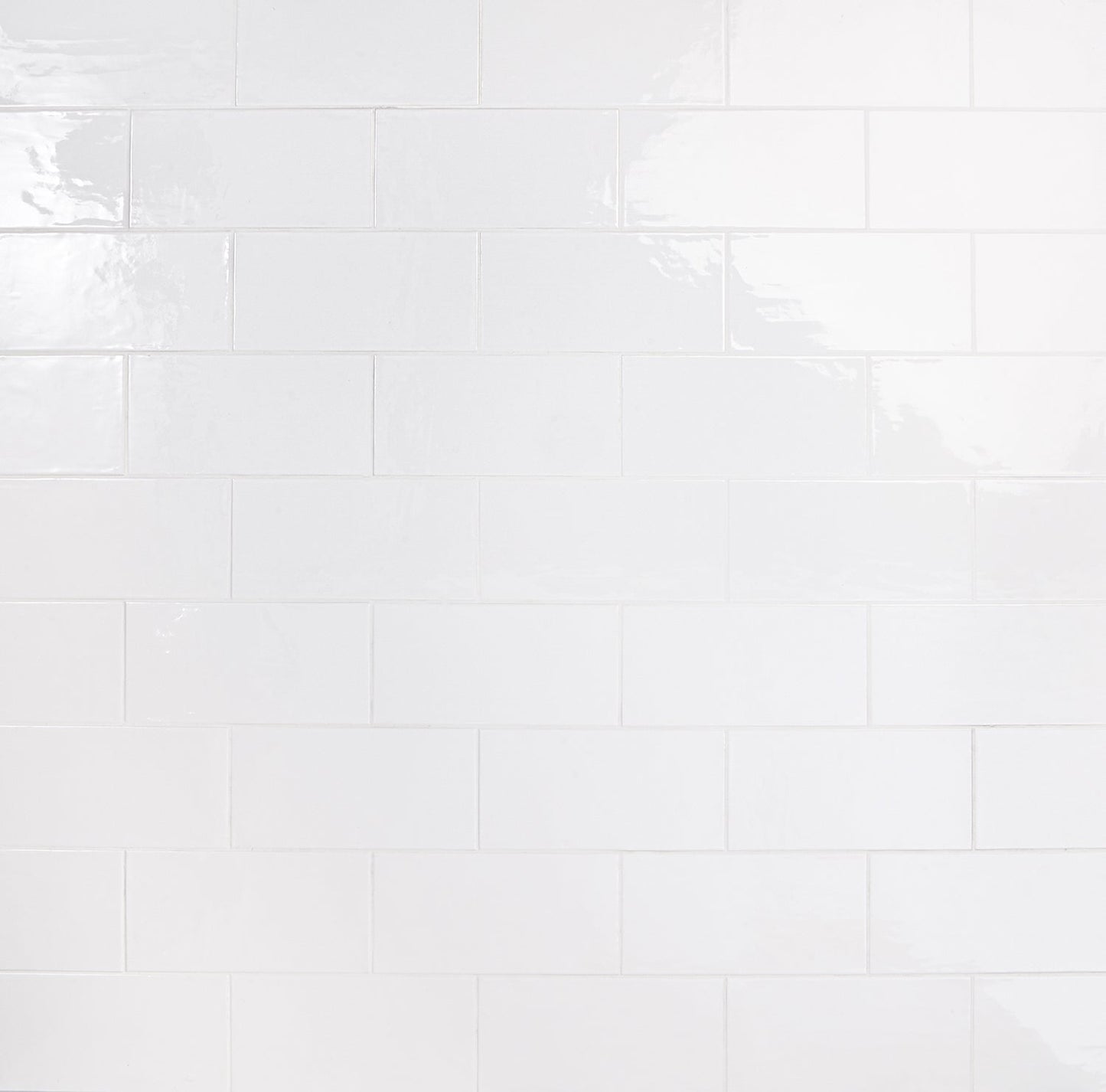 Bellami Bianco White 5x10 Glossy Ceramic Subway Tile - Lux Tile
