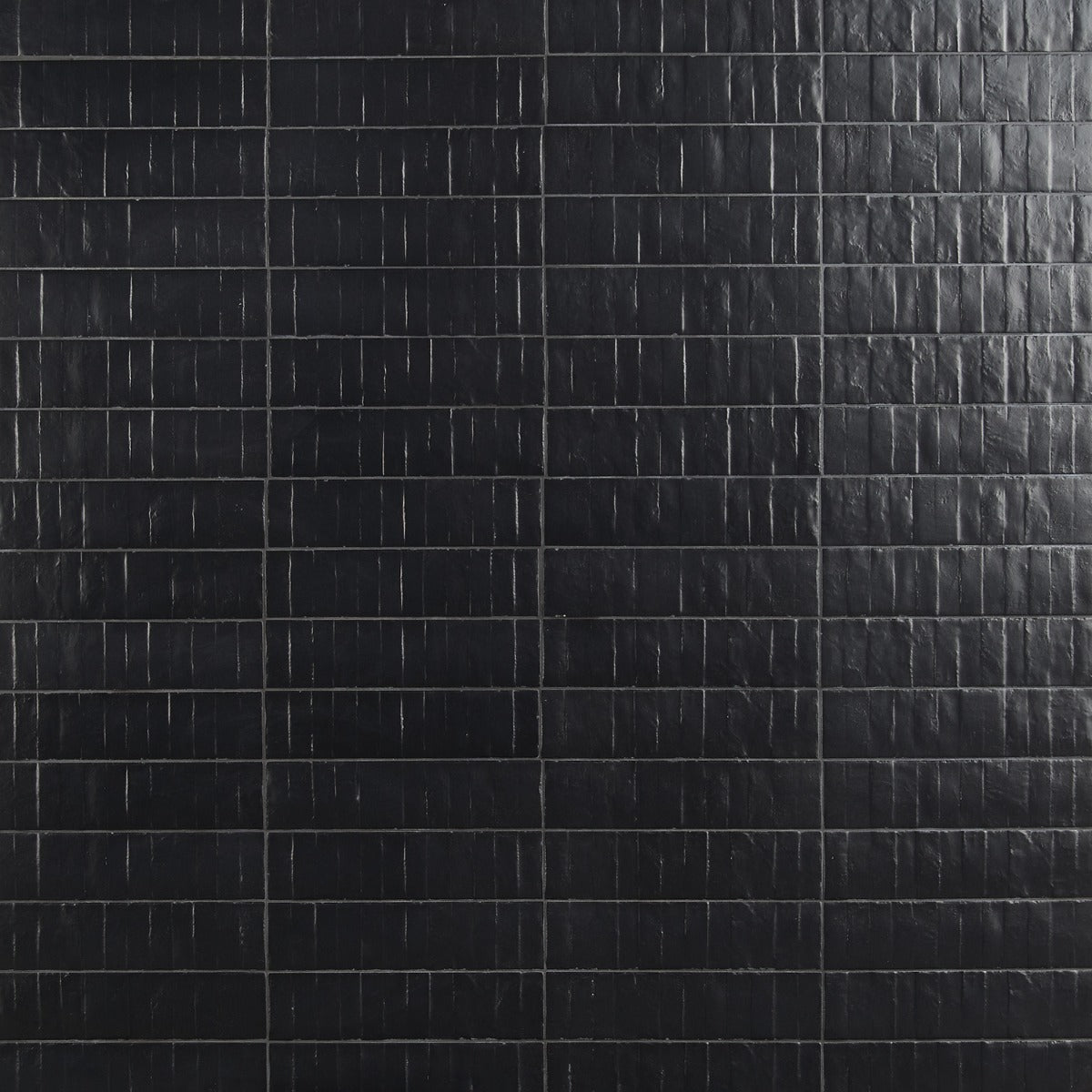 Rework Leather Black 3x12 Matte Porcelain Subway Tile - Lux Tile
