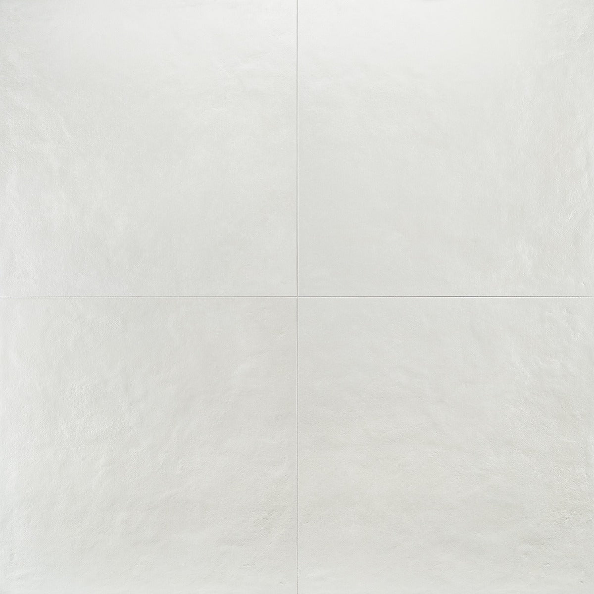 Rethink Plaster White Matte Porcelain Tile - 24x24, Made in Italy