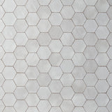 Lux Tile Sasha Hex Gray Matte Porcelain Tile 6"