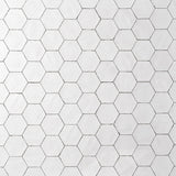 Sasha Hex White Matte Porcelain Tile - Lux Tile