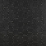 Lux Tile Sasha Hex Nero Black 6" Matte Porcelain Hexagon Tile