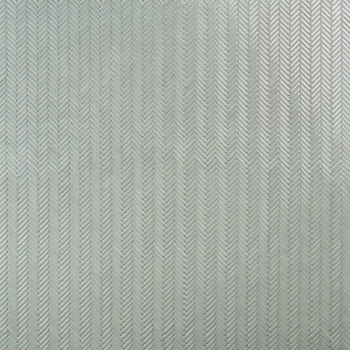 Kai Mint Green 1x2" Herringbone Glossy Porcelain Mosaic Tile