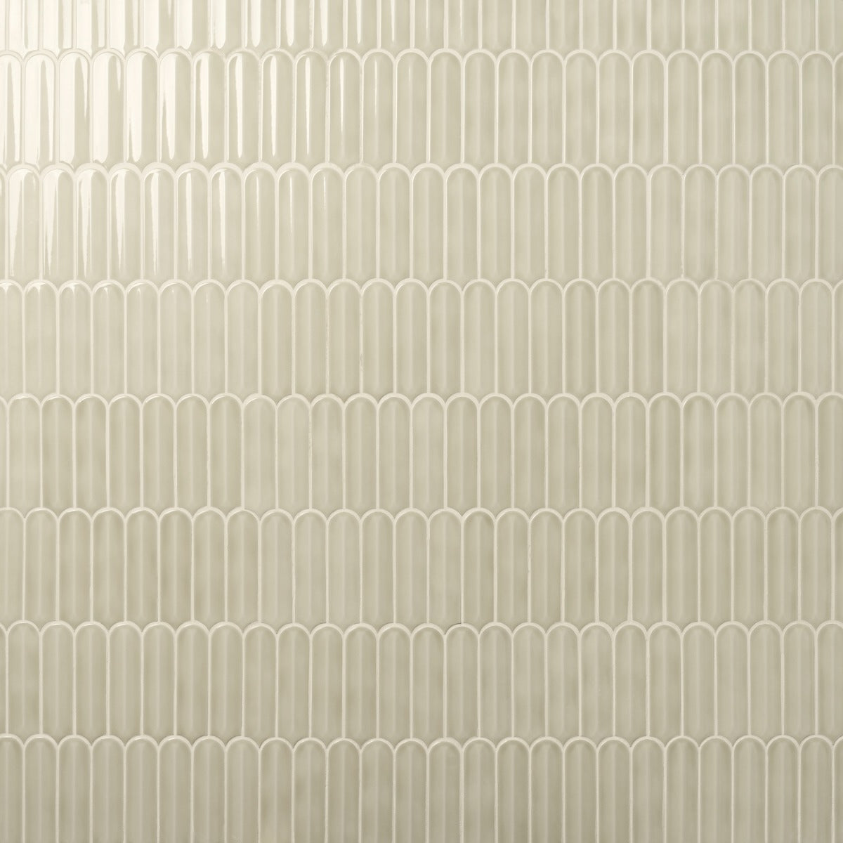 Brookline Feather Celadon Green 2x7 Glossy Ceramic Mosaic Tile