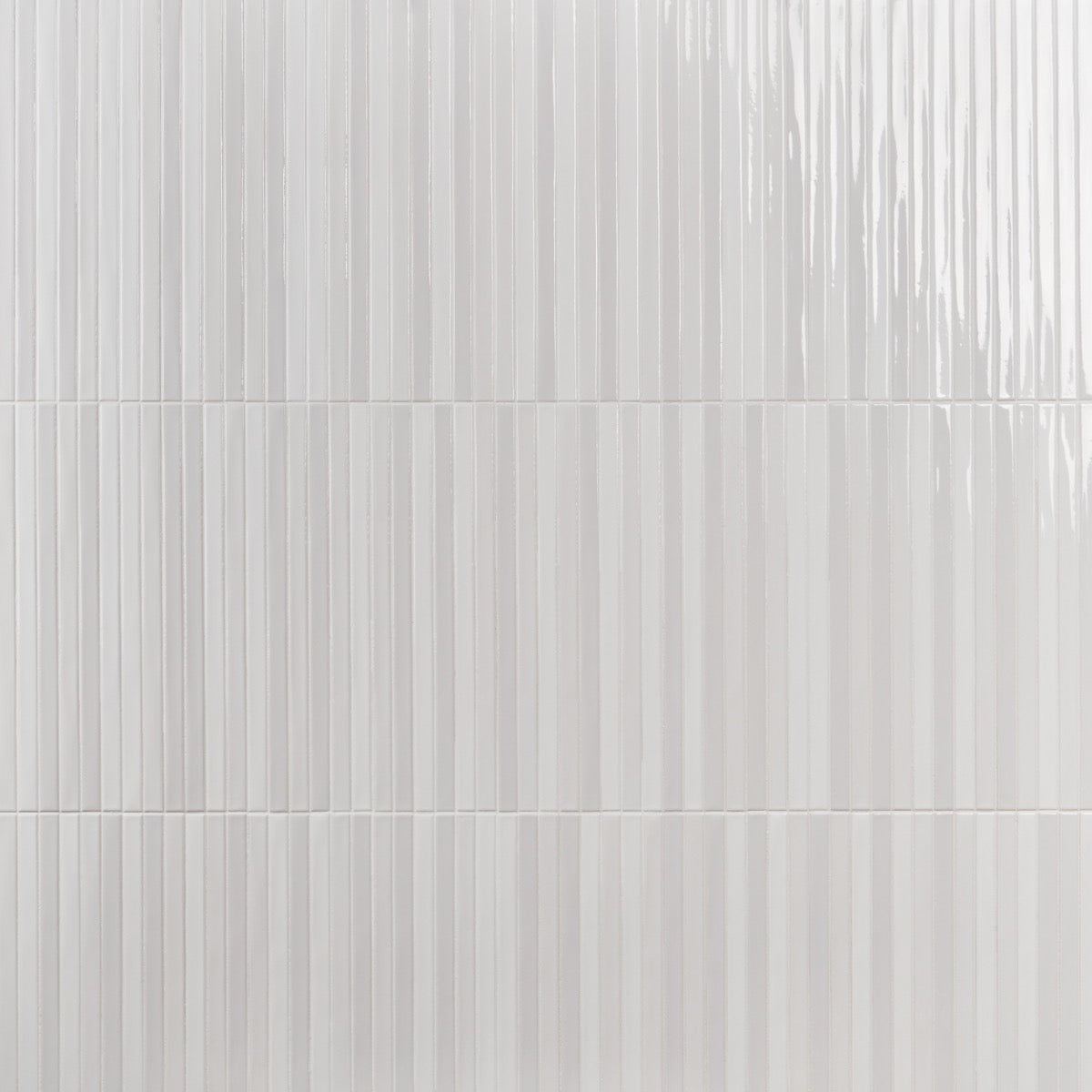 Kanbina Blanco White 5x18 Glossy Ceramic Mosaic Tile