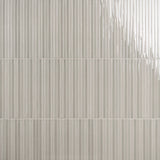 Kanbina Sage Gray 5x18 Glossy Ceramic Mosaic Tile