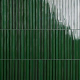 Kanbina Jungle Green 5x18 Crackled Glossy Ceramic Mosaic Tile