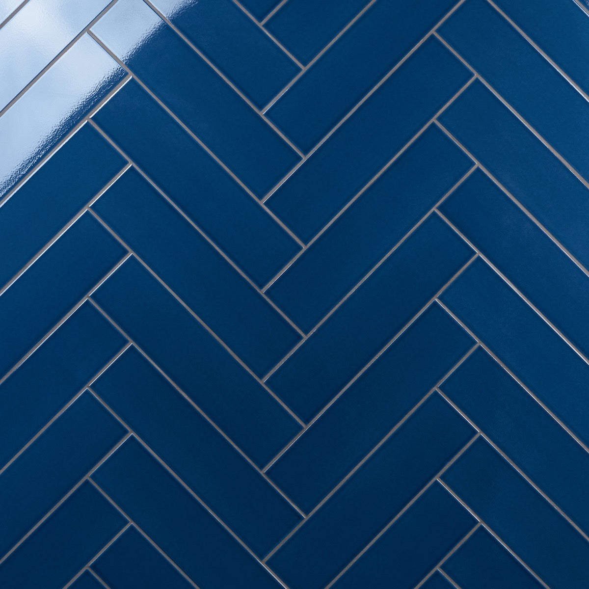Colorplay Nautical Blue 4.5x18 Crackled Glossy Ceramic Tile by Lux Tile