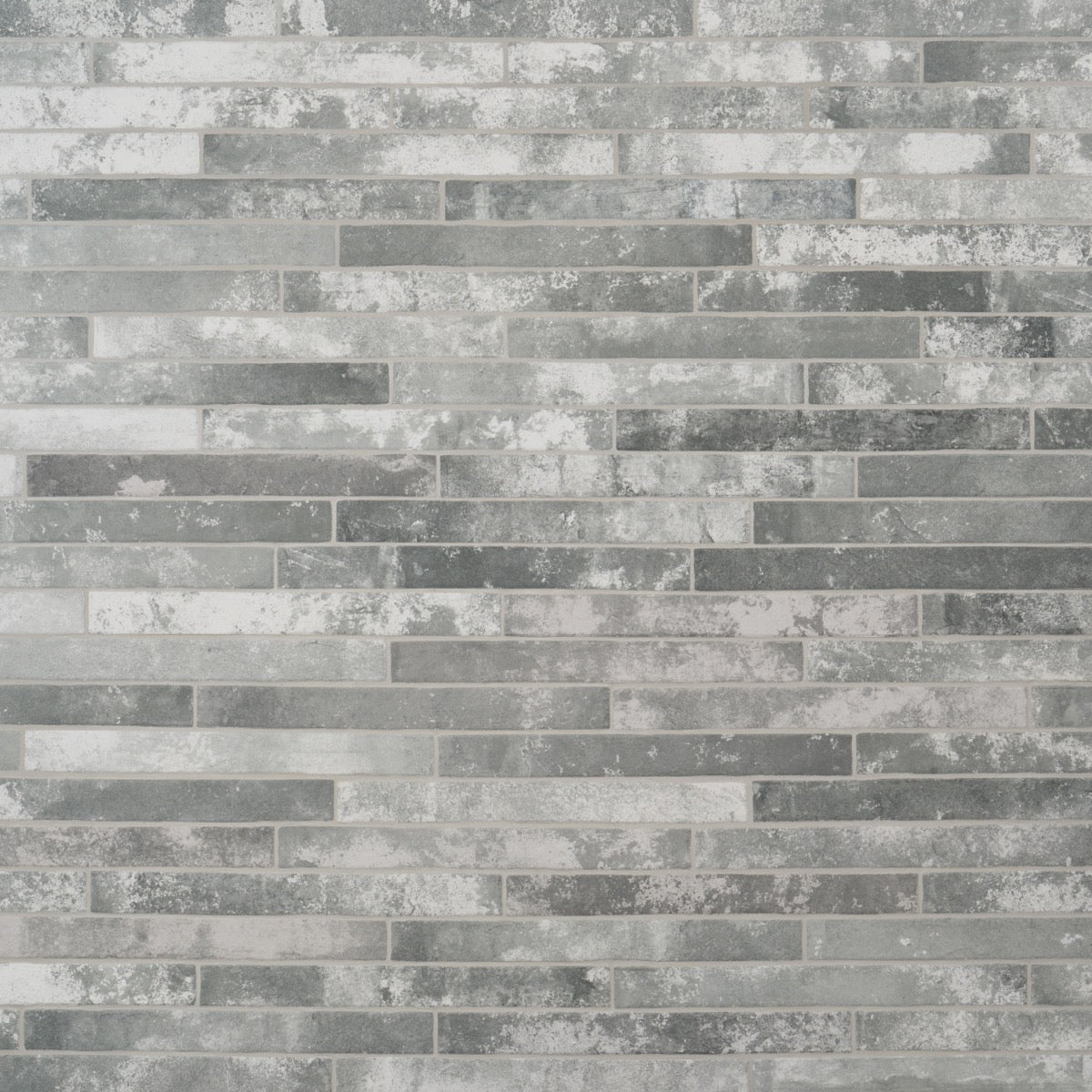 English Brick Light Gray Matte Porcelain Tile - 2x18