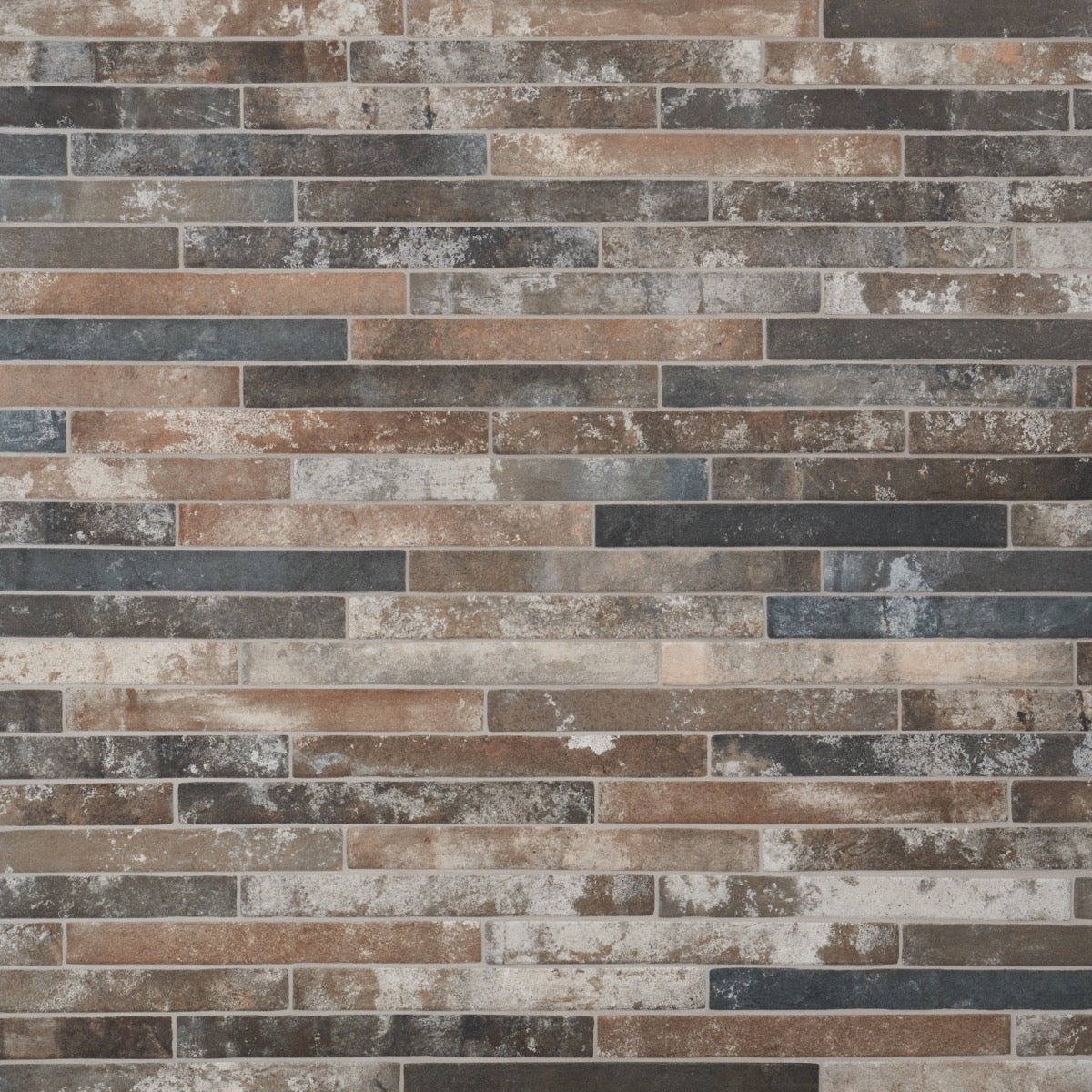 Industrial Red Mix Matte Porcelain Tile - 2x18