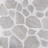 Pathstone Gris Gray Textured Matte Porcelain Flagstone Tile - Lux Tile