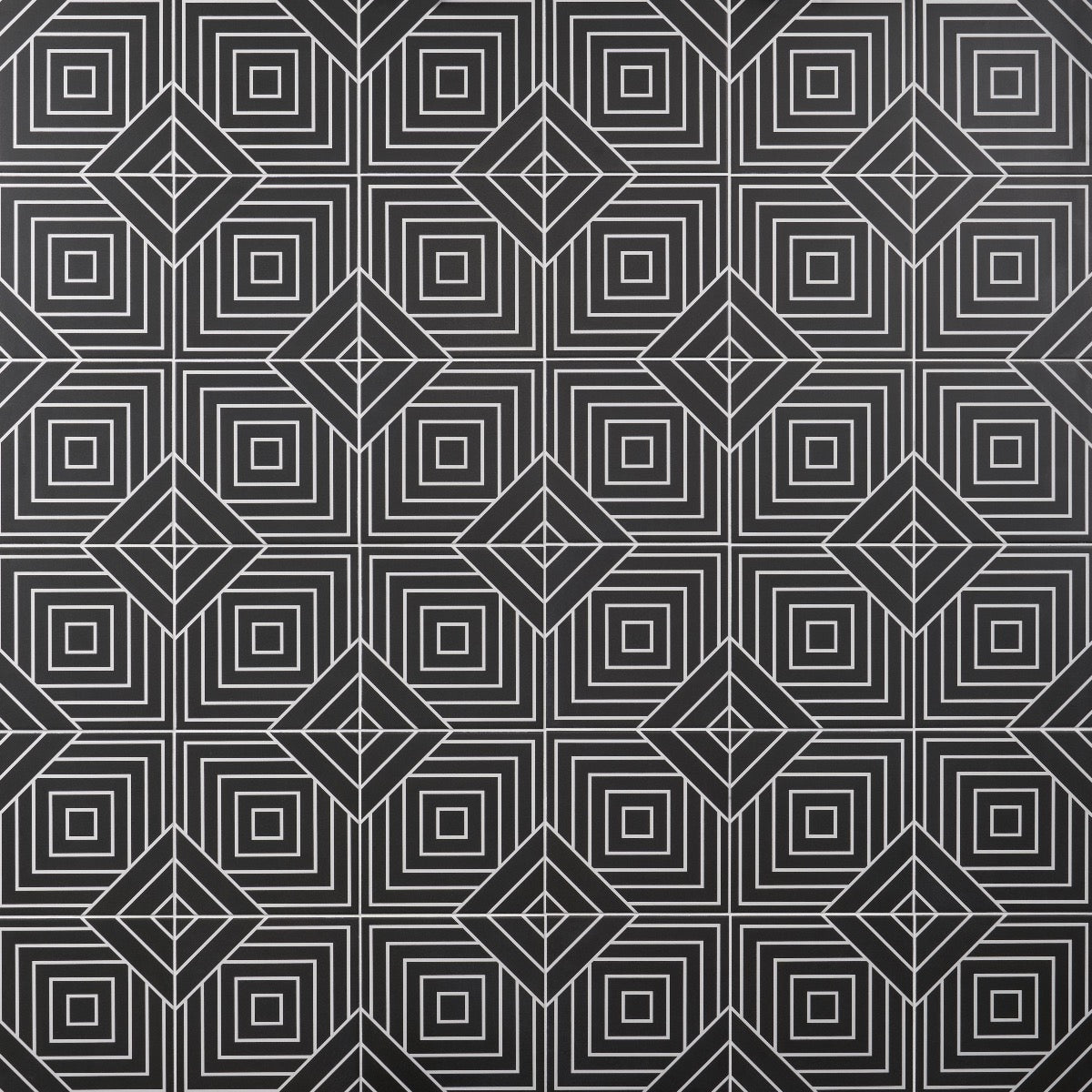 B2W Black & White Matte Porcelain Tile 8x8 - Lux Tile