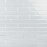 Lux Tile Rise Ice Blue 4x12 Beveled Glossy Ceramic Subway Tile