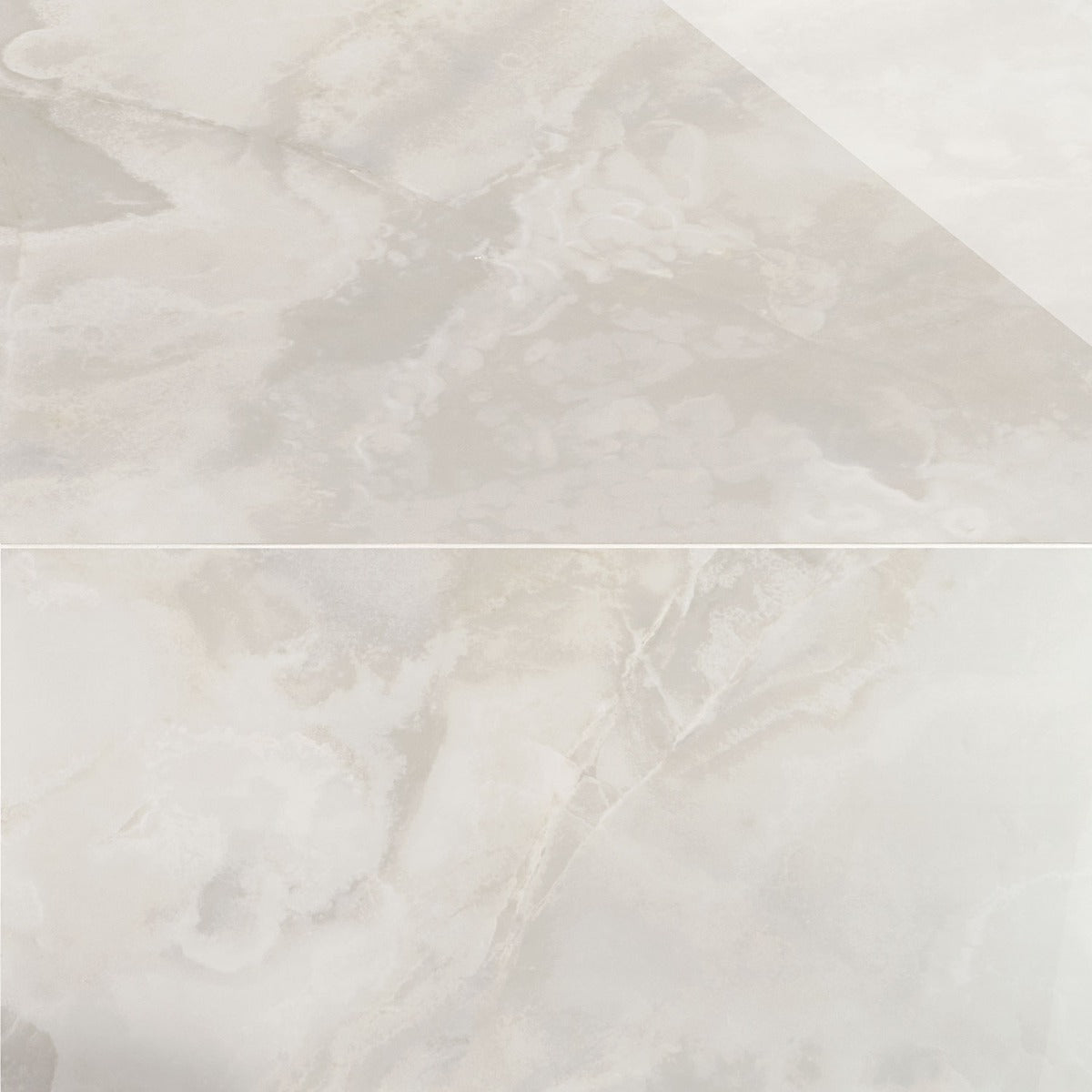 Lux Tile Jewel Onyx White 24x48 Polished Porcelain Tile