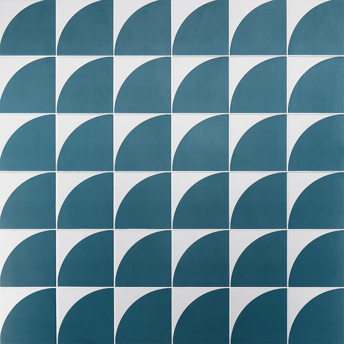 Stacy Garcia Maddox Deco Teal Blue 8x8 Matte Porcelain Tile