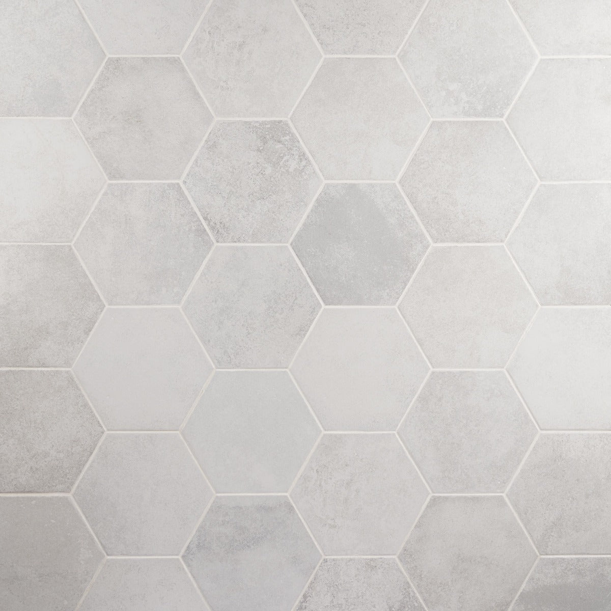 Lux Tile Terra Pompeii Blanco 8" Hexagon Matte Porcelain Tile