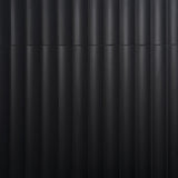 Roller Black Fluted Column 4x36 Matte Ceramic Tile - Handmade in Italy