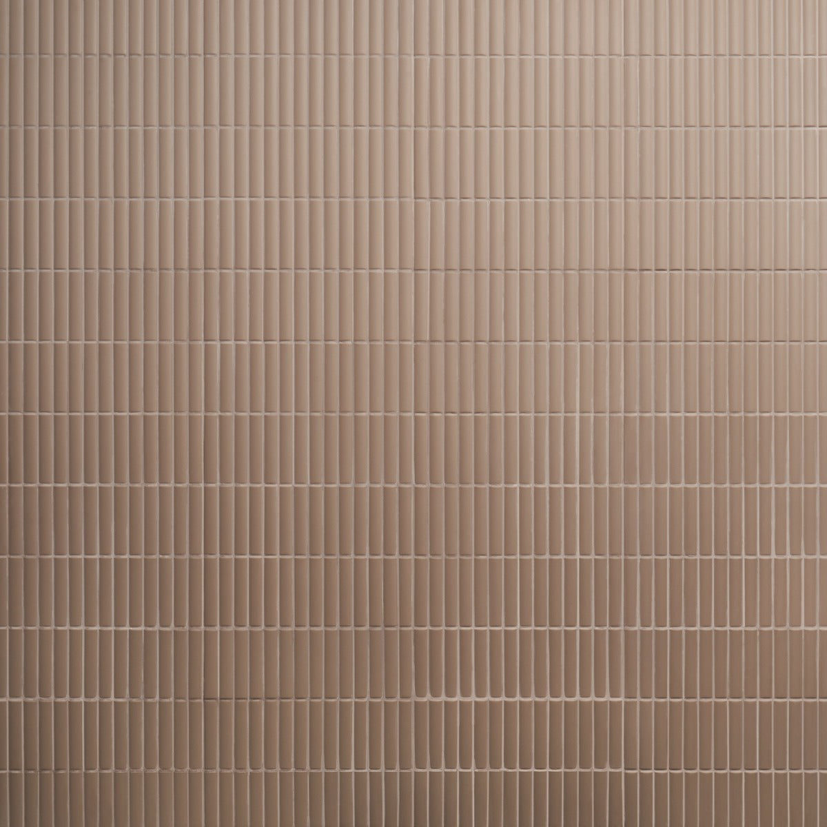 Roller Ribbed Taupe 4x12 3D Matte Ceramic Tile - Lux Tile