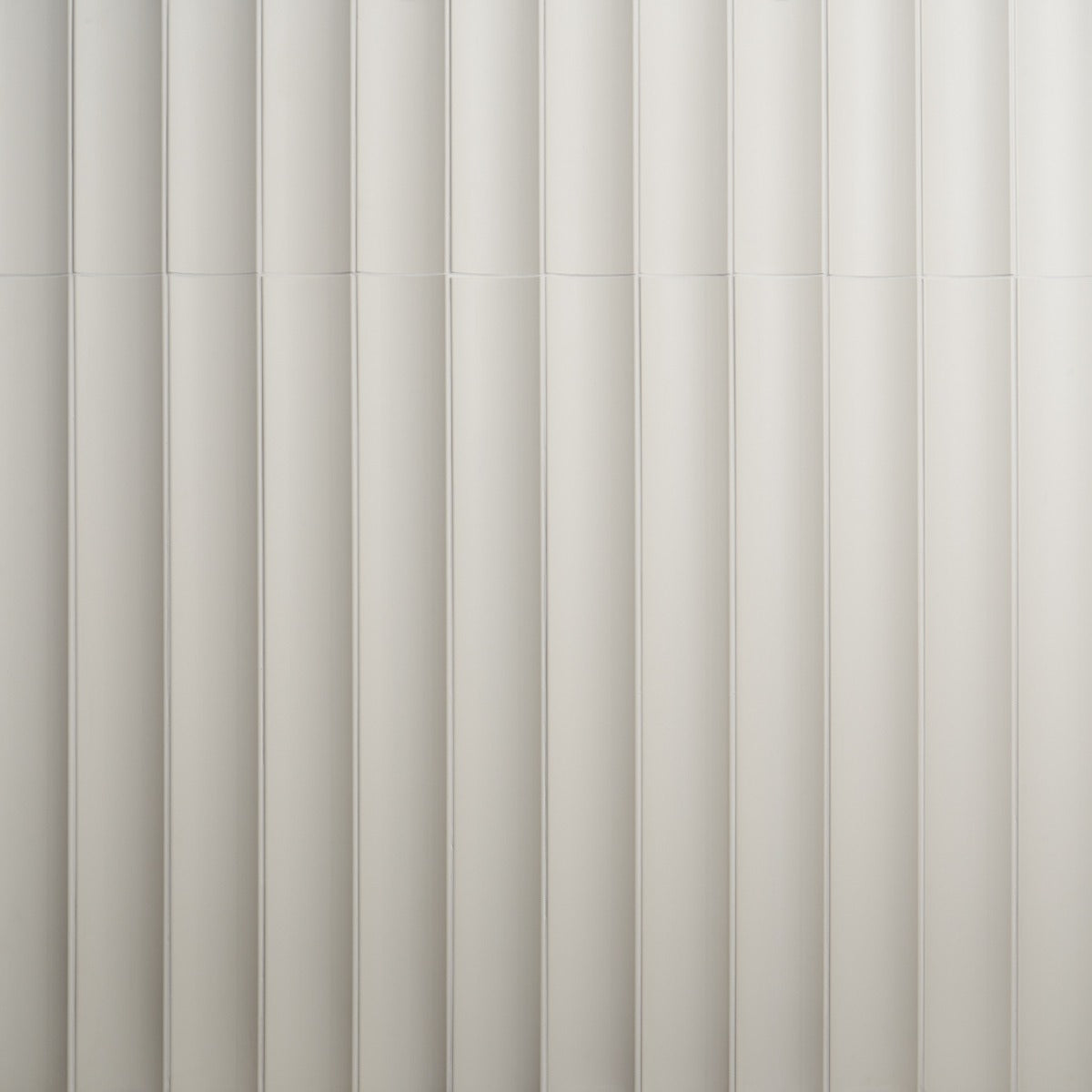 Roller White Fluted Column 4x36 3D Handmade Matte Ceramic Tile