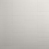 Roller Ribbed White 4x12 3D Matte Ceramic Tile - Tilebar