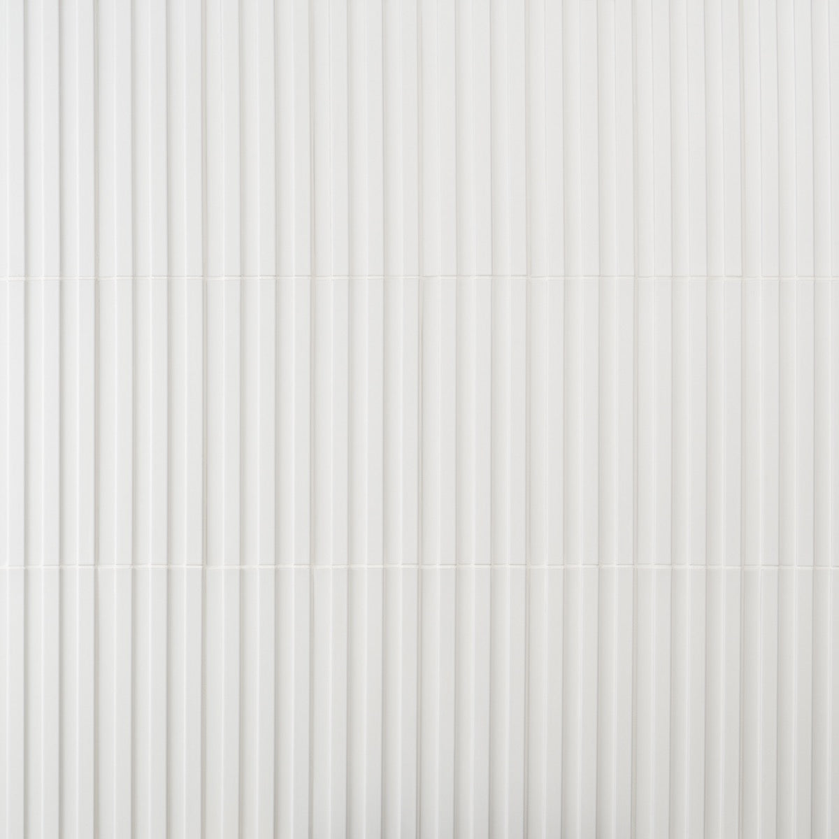 Bariano White 6x16 Fluted 3D Matte Porcelain Tile - Lux Tile