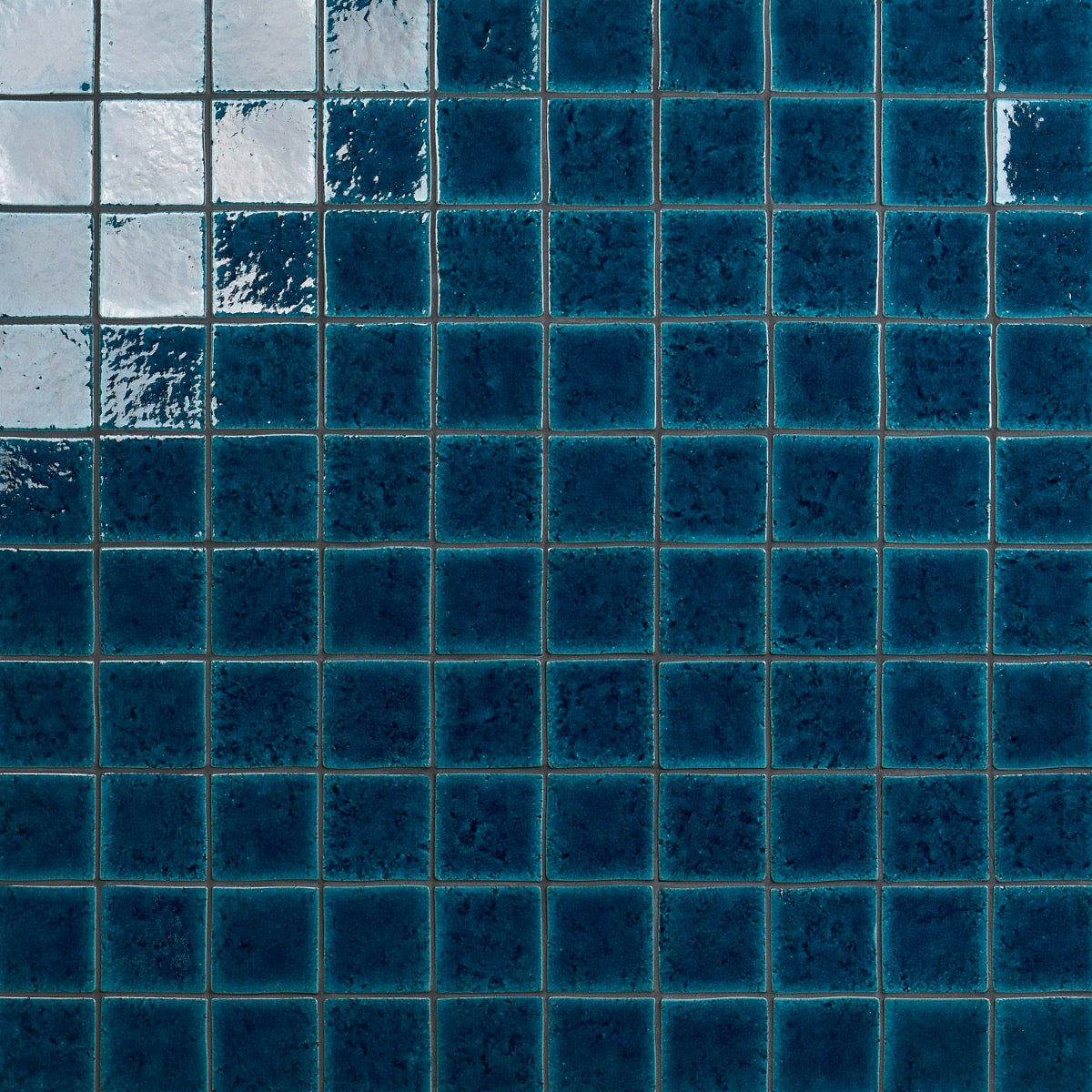 Breeze Ocean Blue 5" Crackled Glossy Porcelain Tile - Lux Tile