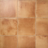 Saltillo Peach Terracotta 18x18 Matte Porcelain Tile by Tilebar