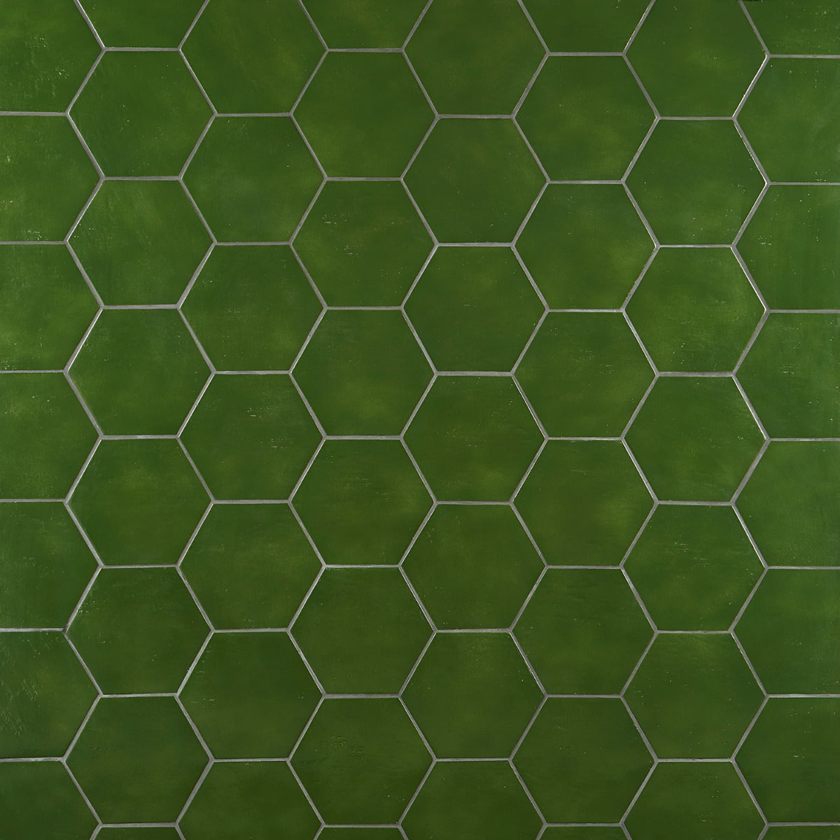 Cavallo Monaco Green 7" Hexagon Glossy Porcelain Tile - Lux Tile
