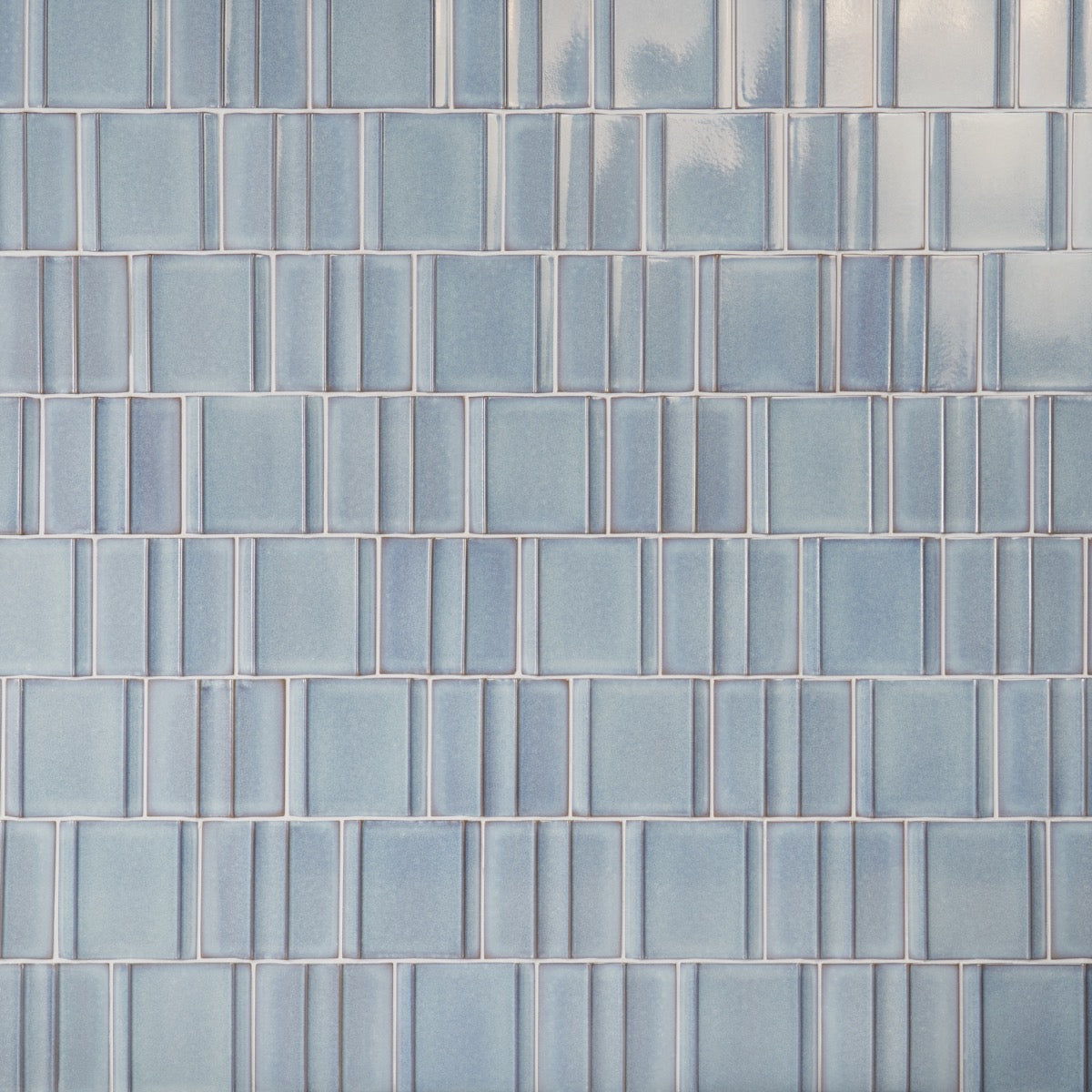 Kinro River Blue 6x6 3D Polished Porcelain Tile - Lux Tile