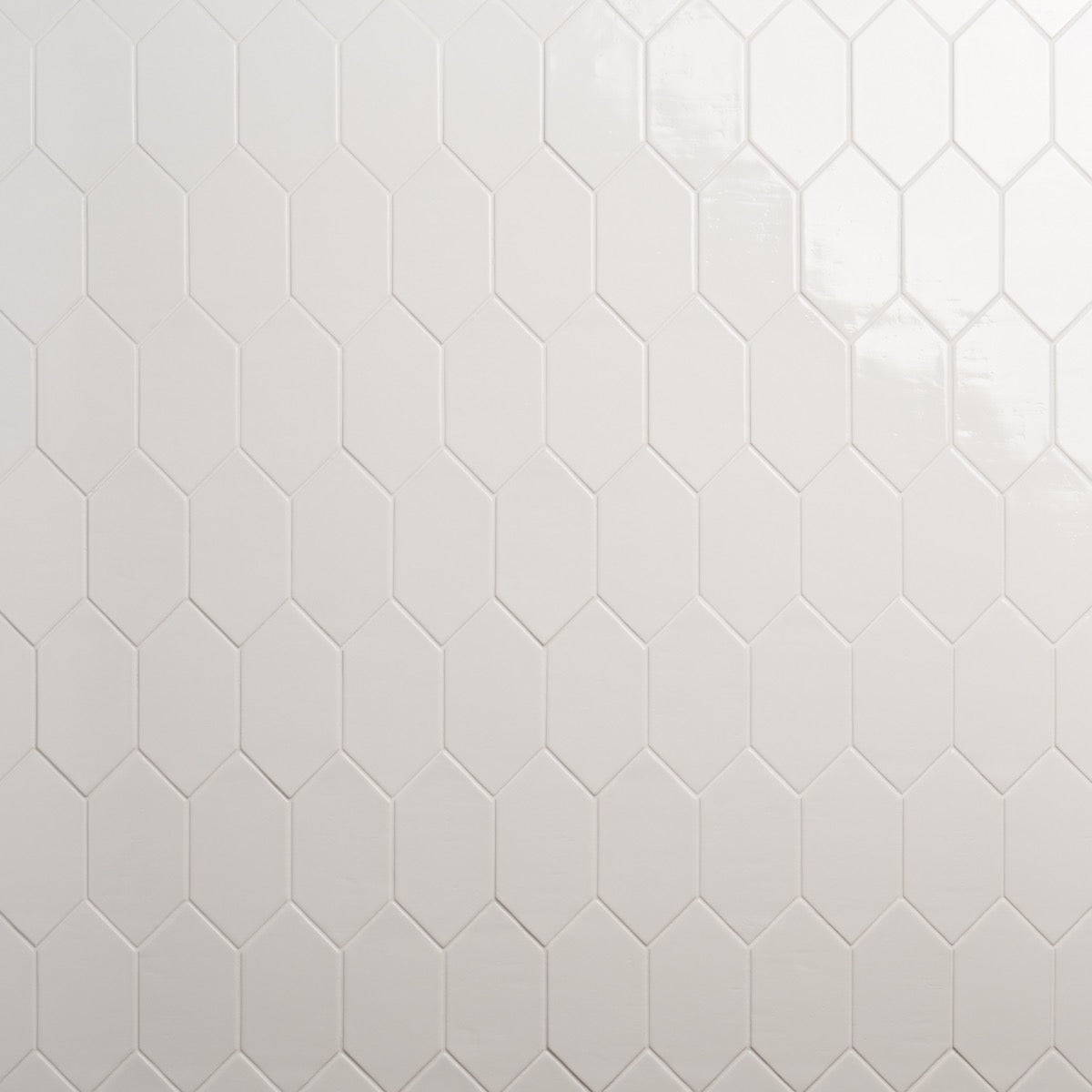 Morocco Blanco White 4x8 Picket Glossy Porcelain Tile by Lux Tile