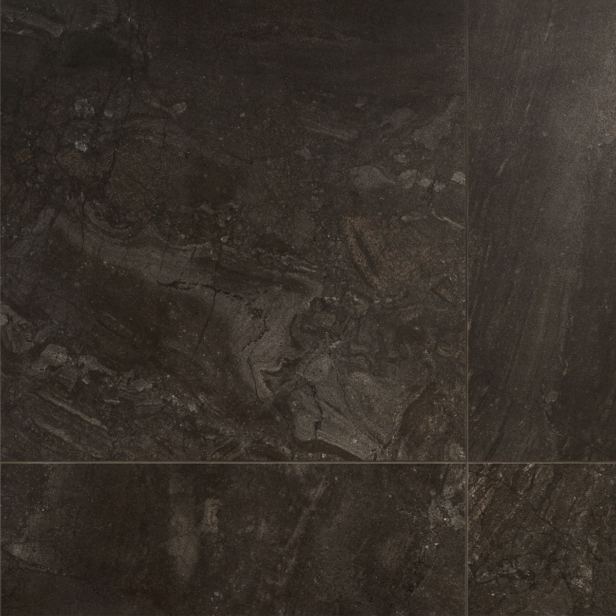 Santo Charcoal Black Matte Porcelain Tile 36x36 - Lux Tile