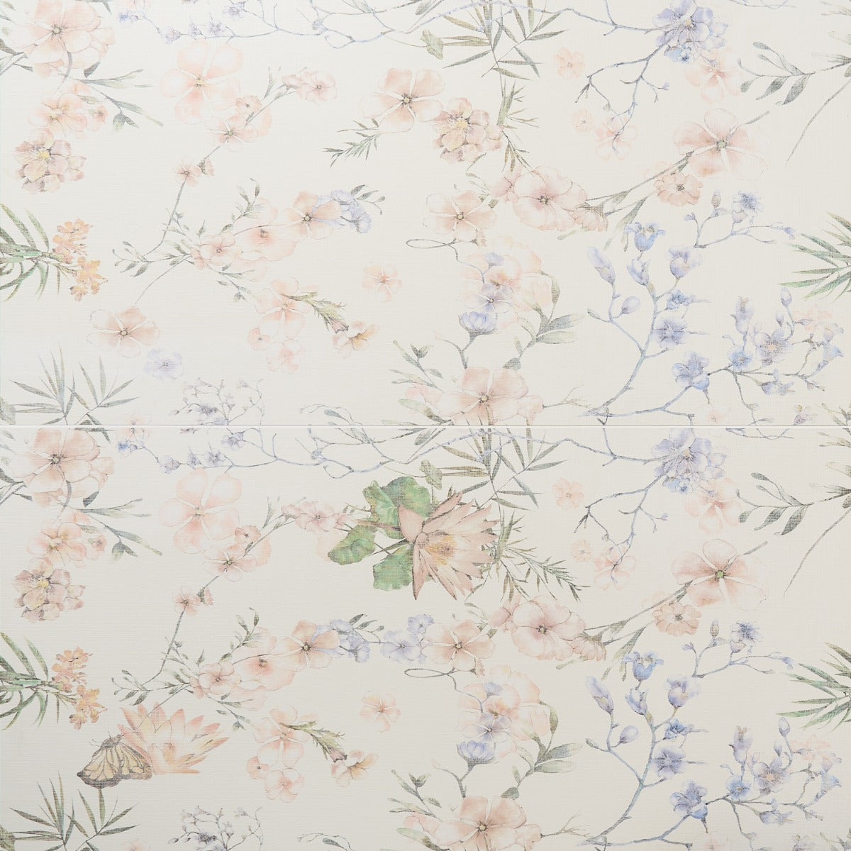 Lux Tile Wakana Spring White 24x48 Matte Porcelain Tile