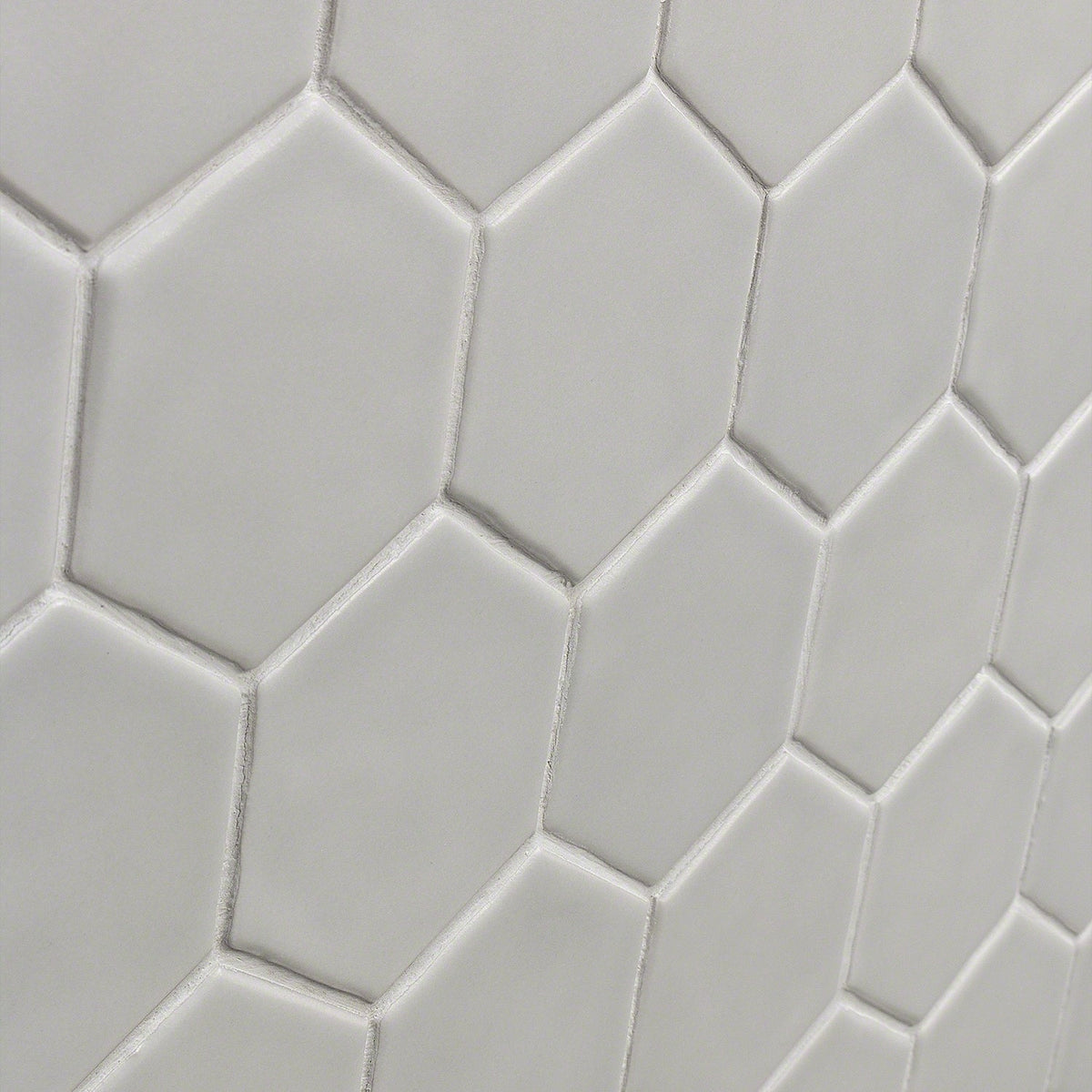 Meadowmere Gray 3" Hexagon Matte Ceramic Tile - Lux Tile