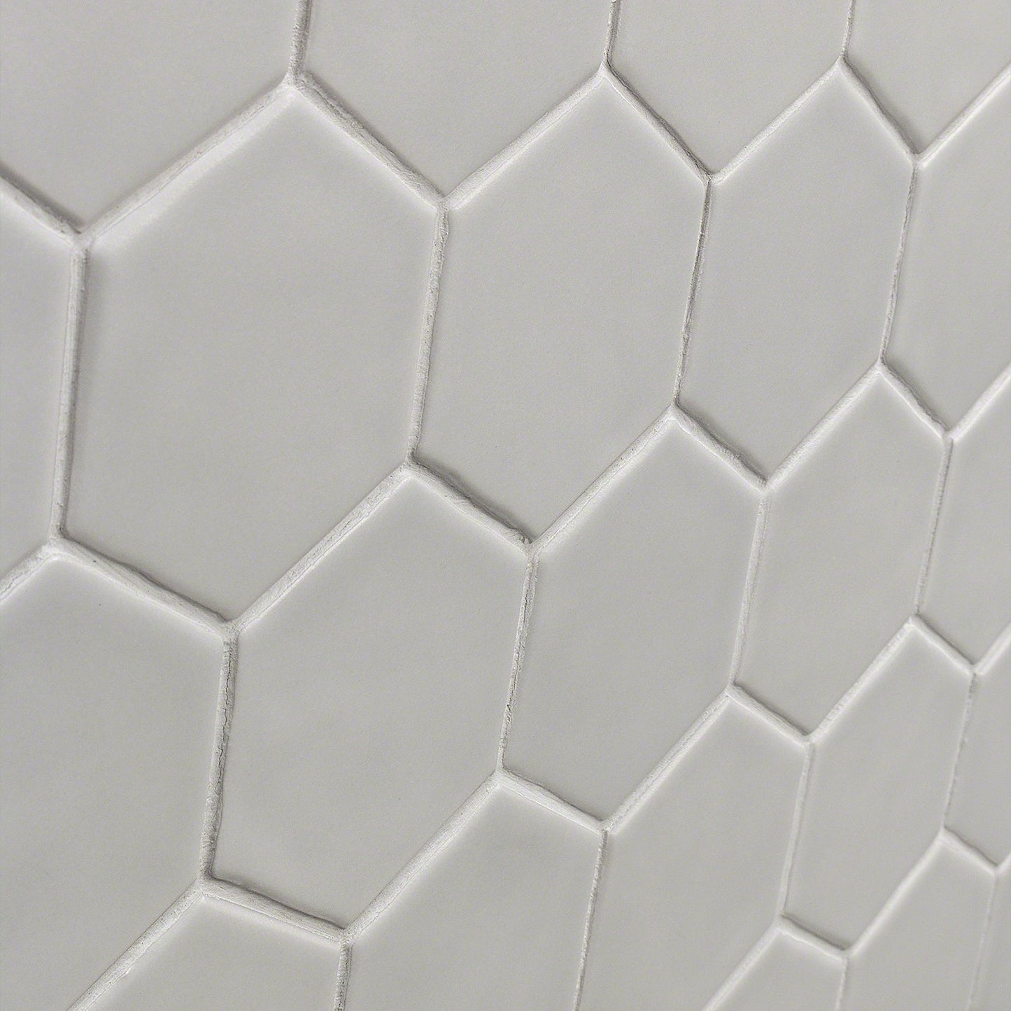 Meadowmere Gray 3" Hexagon Matte Ceramic Tile - Lux Tile