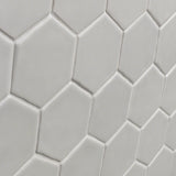 Meadowmere Gray 3" Hexagon Matte Ceramic Tile - Lux Tile