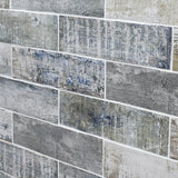Bayou Riverwood Gray 3x12 Matte Ceramic Subway Tile - Weathered Wood Look
