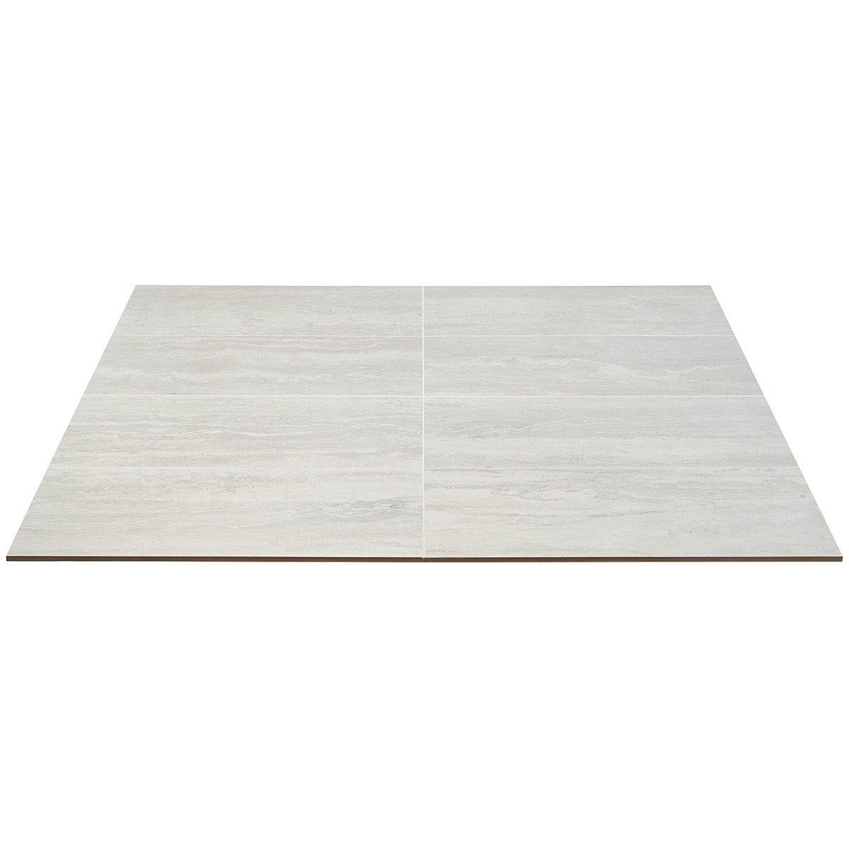 Basic Travertine Cotton White 12x24 Matte Porcelain Tile - Lux Tile