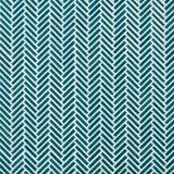 Kai Teal Herringbone Crackled Glossy Porcelain Mosaic Tile - Lux Tile