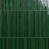 Kanbina Jungle Green 5x18 Crackled Glossy Ceramic Mosaic Tile