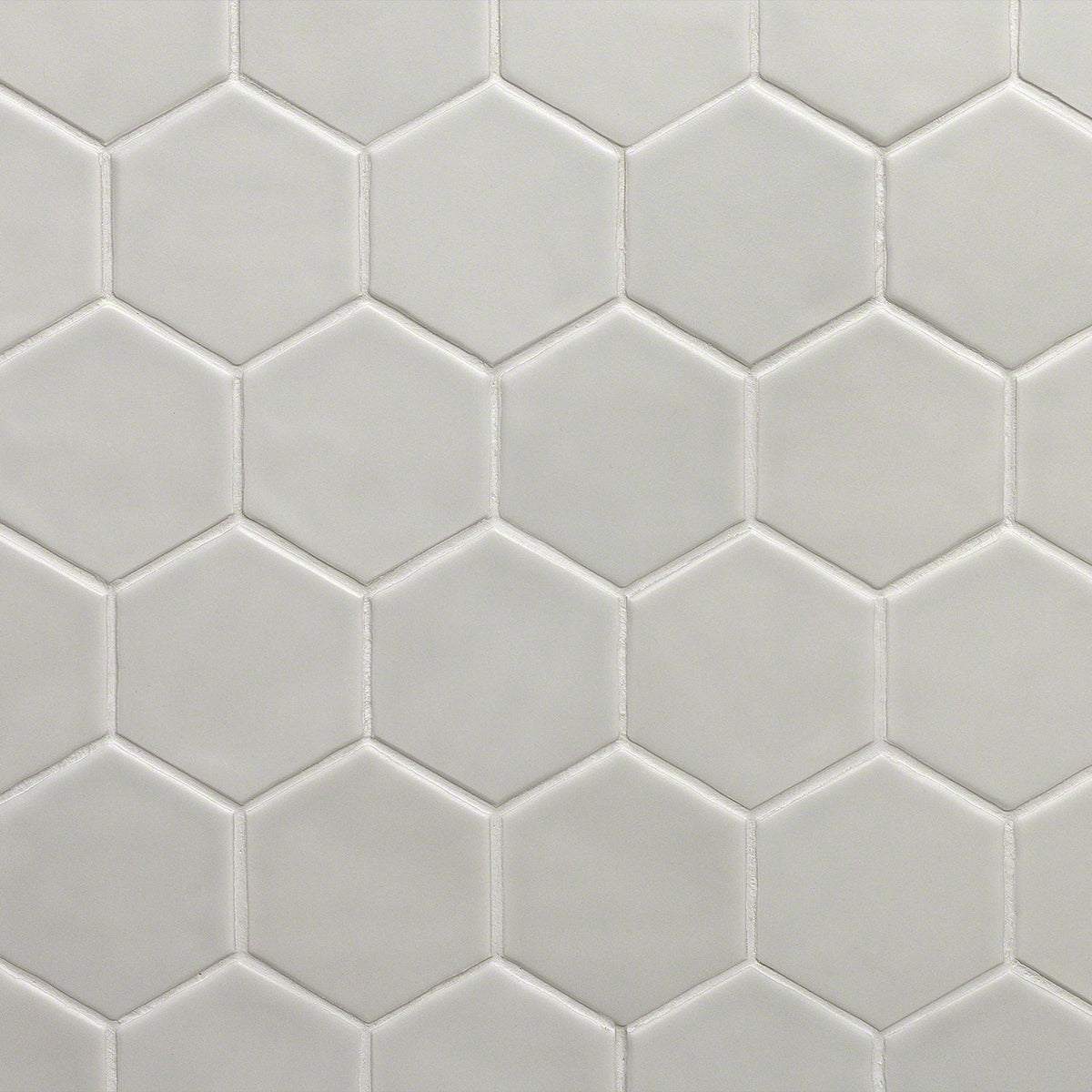 Meadowmere Gray 3" Hexagon Matte Ceramic Tile - Lux Tile