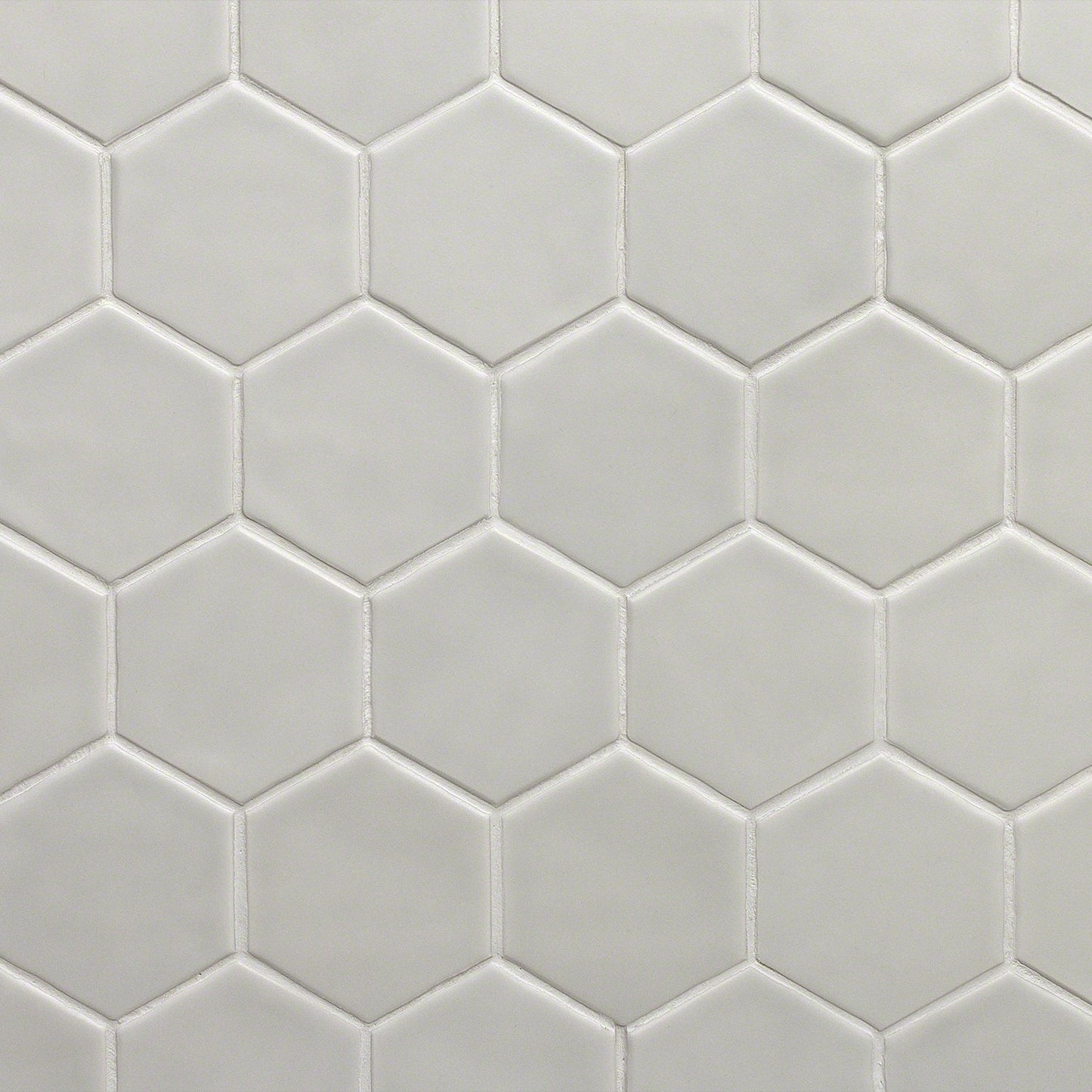Meadowmere Gray 3" Hexagon Matte Ceramic Tile - Lux Tile