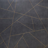 Whitney Ardesia Charcoal Black and Gold Line 24x48 Matte Porcelain Wall Tile