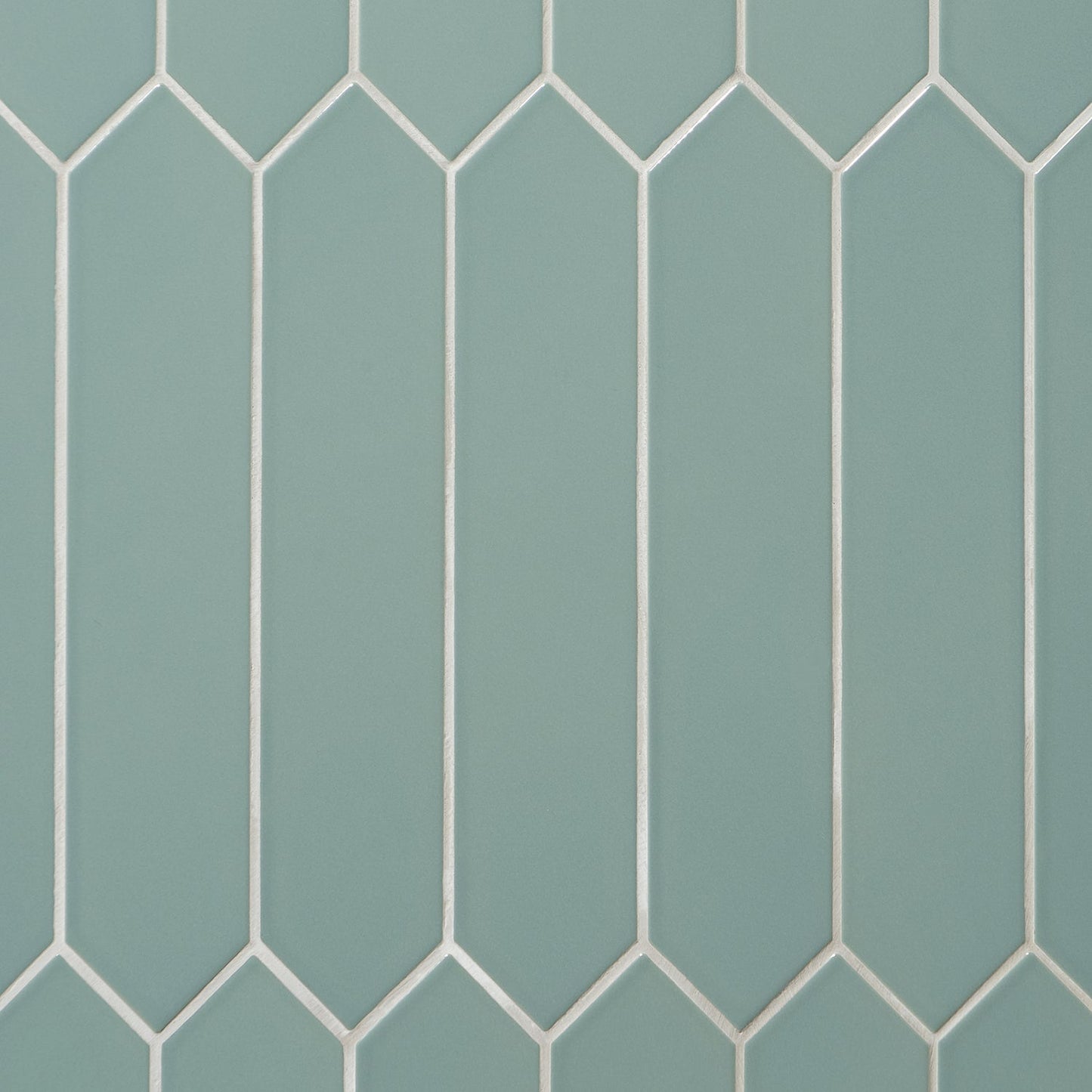 Kent Jade Green 3x12 Picket Polished Ceramic Wall Tile