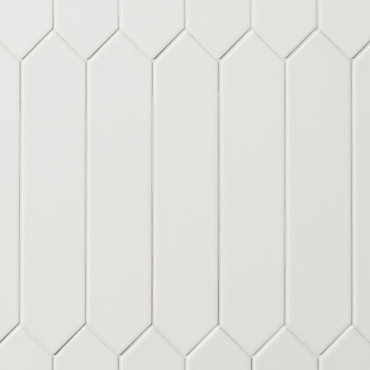 Kent White 3x12 Picket Polished Ceramic Wall Tile by Lux Tile