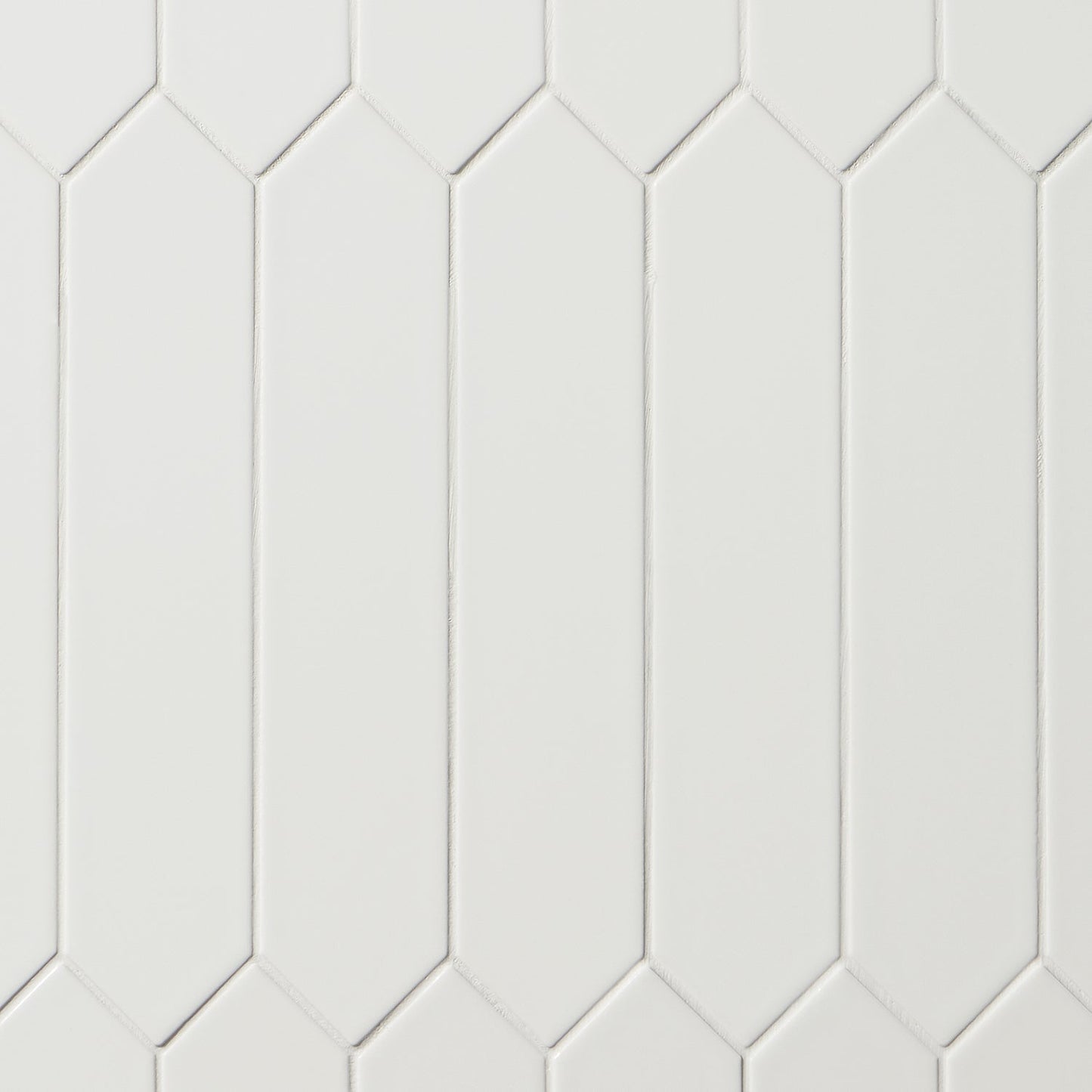 Kent White 3x12 Picket Polished Ceramic Wall Tile by Lux Tile