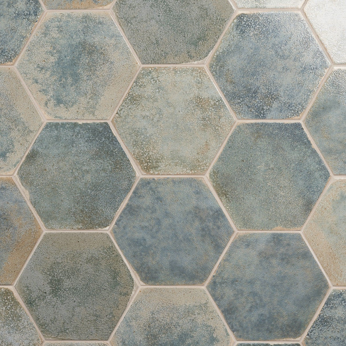 Lux Tile Kalay Green 9" Hexagon Polished Porcelain Tile