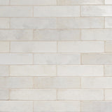 Kalay White 3x12 Glossy Ceramic Subway Tile for Walls