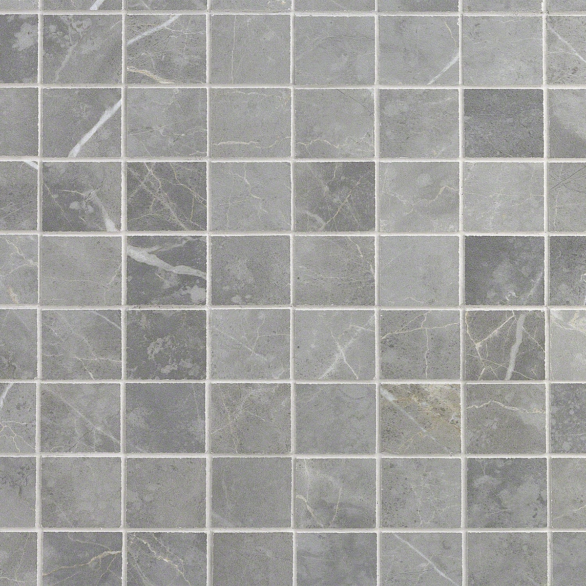 Tilebar Marble Tech Grigio Imperiale 2x2 Matte Porcelain Mosaic Tile