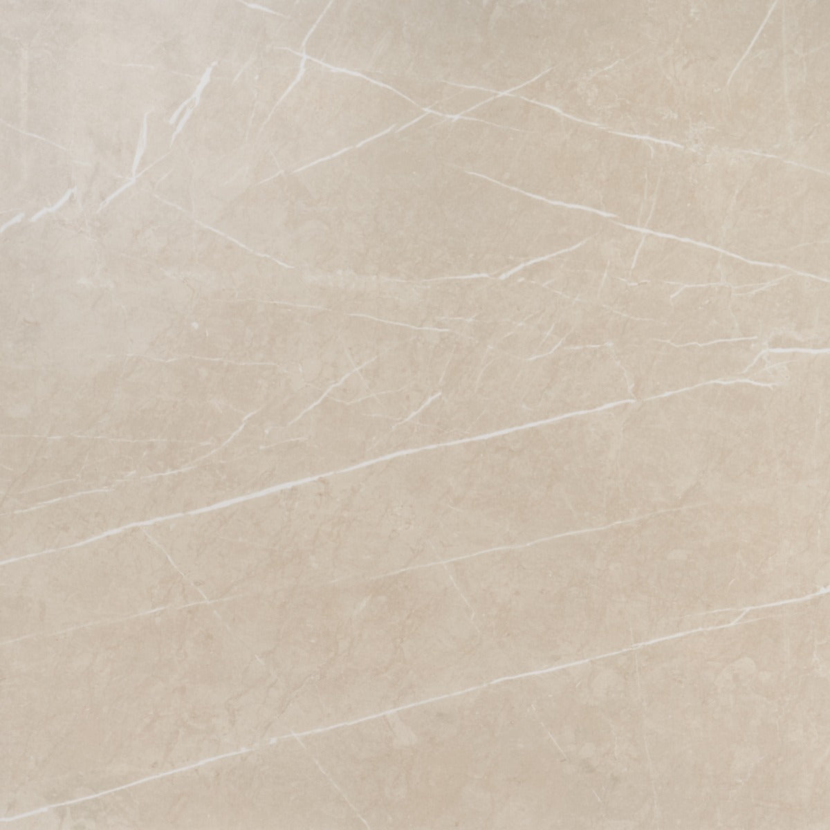 Autograph Crema Beige 48x48 Marble Look Satin Porcelain Tile - Tilebar